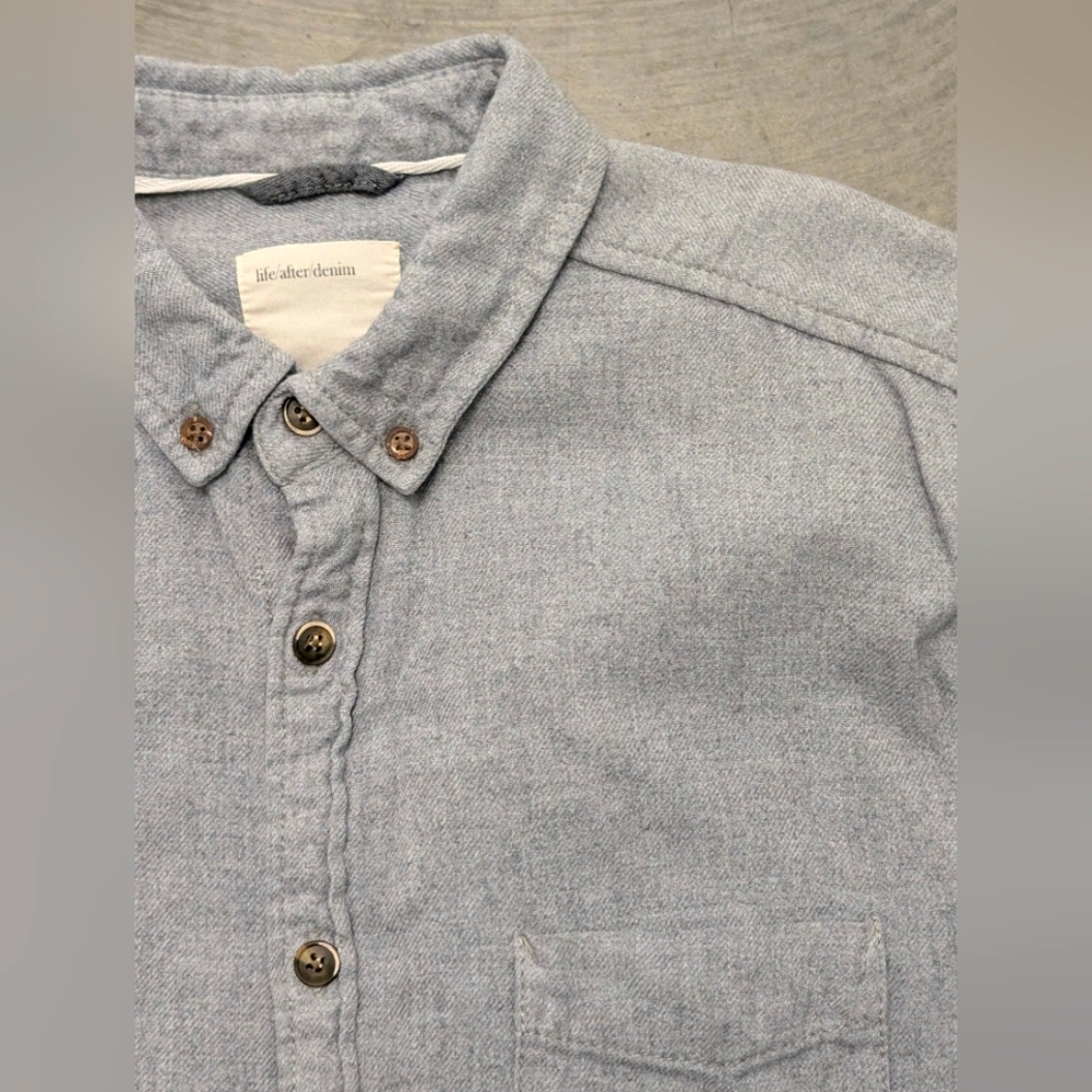 Life After Denim Men's Gray Shirt, Medium - Picture 1 of 7